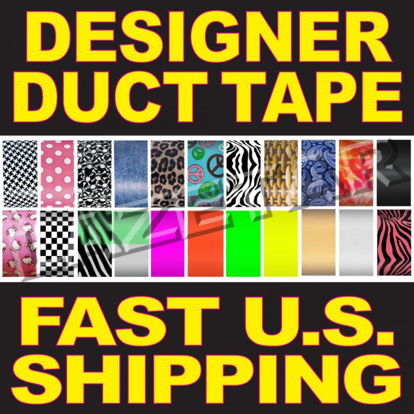 Designer Duct Tape Printed Colored Pattern Duck Platypus Crafts 