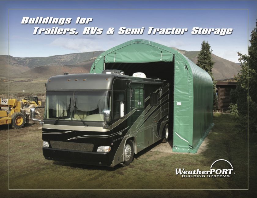 Heavy Duty RV Shelter, Boat, Farm Equipment, vehicle storage  