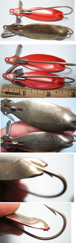 pair of these interesting lures. Hook pops out when fish bites. Fish 