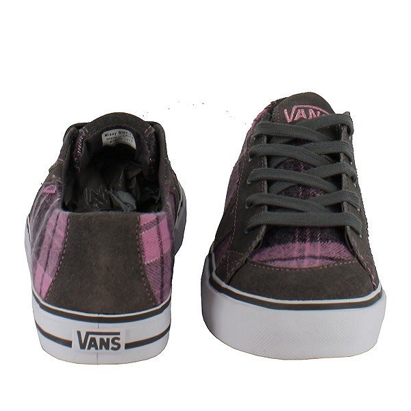 VANS TORY WOOL PLAID GRAY PINK KIDS US SIZE 4, 22 CM  