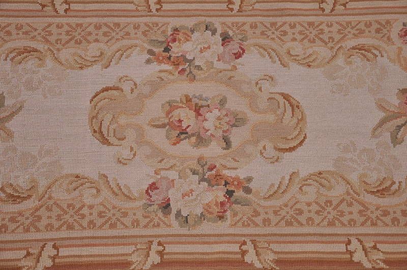 2x4 AREA RUG FRENCH AUBUSSON SAVONERRIE IVORY GOLD NEW  