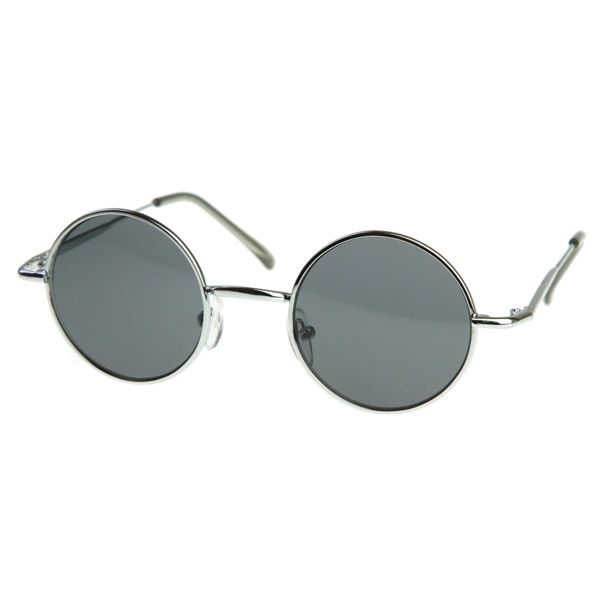   Inspired Small Full Metal Metal Circle Lens Sunglasses 8237 42mm