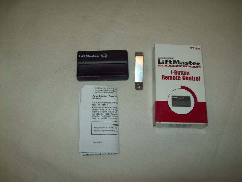 Garage Door Remote One Button Lift Master  