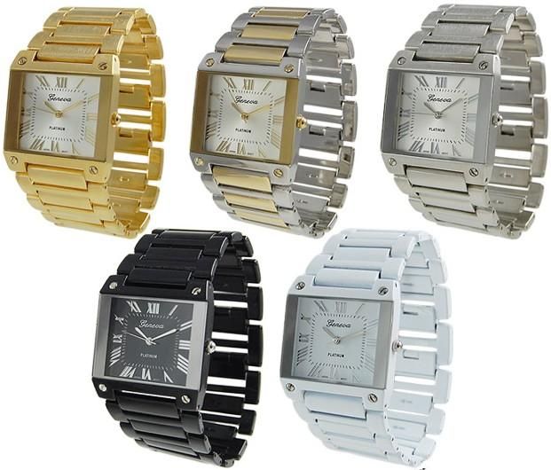 Brand New Two Tone Platinum Geneva Men Watch GM62AC2  