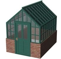 Hornby R8682 Brick & Glass Greenhouse 00 Gauge New Boxd  
