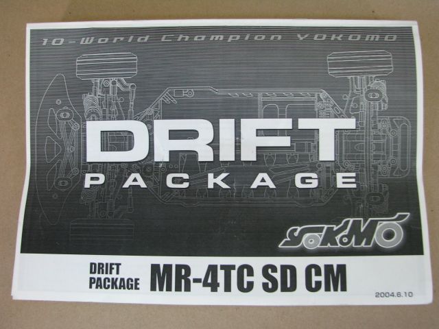 Yokomo MR 4TC SD CM Drift Package Car Owners Manual RC  