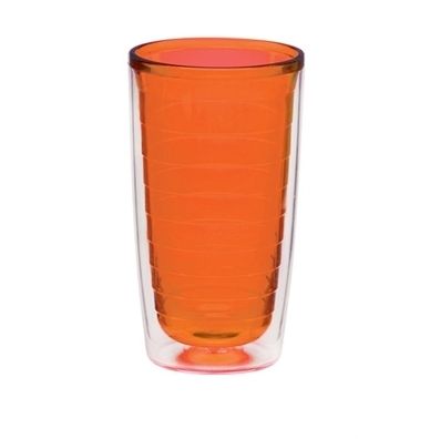 Tervis Tumbler Jewel Colored Tangerine Orange 16 oz ind  