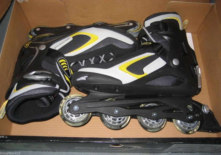 ROLLERBLADE ZETRABLADE MENS IN LINE SKATES BLACK & YELLOW SIZE 11US 