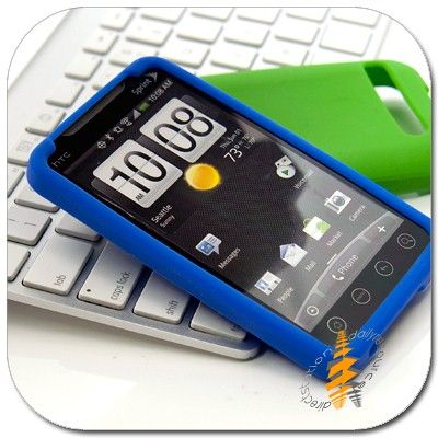 Silicone Rubber Skin Case Cover Sprint HTC EVO 4G  