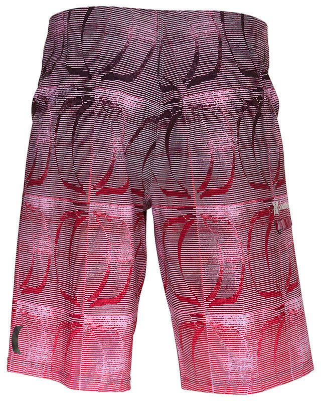 Mens Hurley Phantom Calibration Stretch Board Shorts Red Multiple 