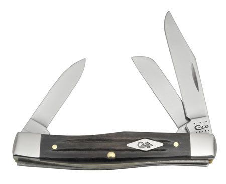 CASE XX KNIVES BLACK BONE MEDIUM STOCKMAN KNIFE #60341  