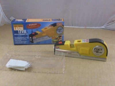 FIXIT TOOLS LASER LEVEL WITH EIGHT FOOT MEASURING TAPE  