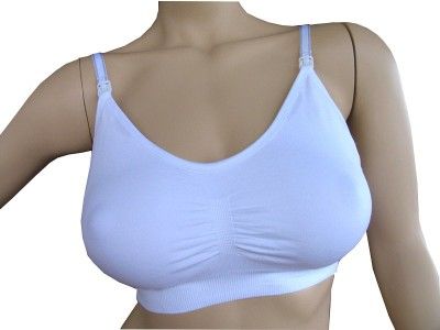 NEW Maternity Nursing Bra Breastfeeding Sleep Bra Size M L 10 12 14 