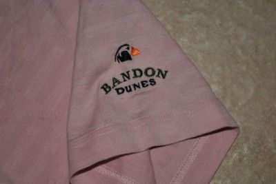 BEN HOGAN BANDON DUNES MENS POLO GOLF SHIRT PINK MEDIUM  