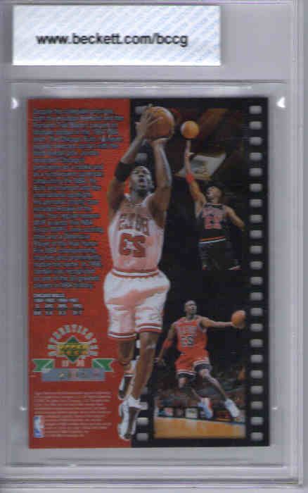 MICHAEL JORDAN 1998 UD Jumbos Rising to the Top BGS Graded 10  