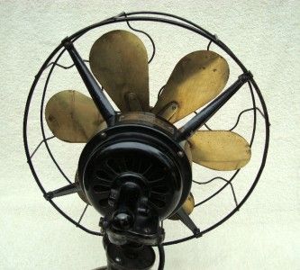   Robbins & Myers Co No 2404 Brass Blade 3 Speed Oscillating Fan  