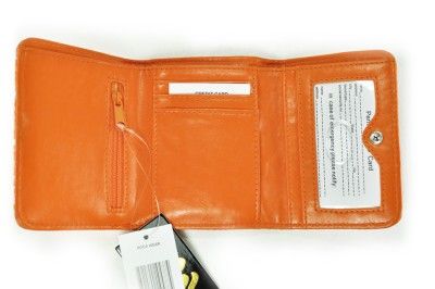 New Ladies Rocawear Orange Fashion Wallet Tri Fold Bag  