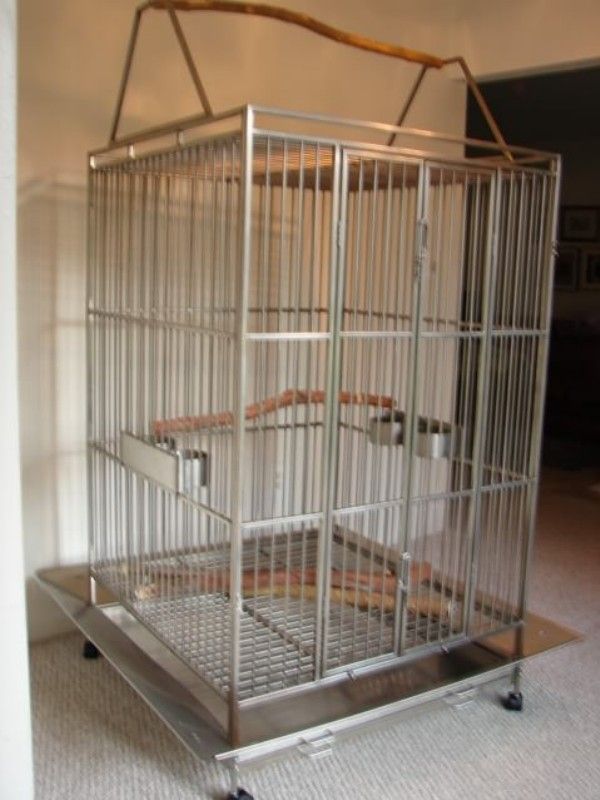 Bird Cage Stainless Steel SX 304 *Custom* Macaw Use1Week PLUS 6NEW 