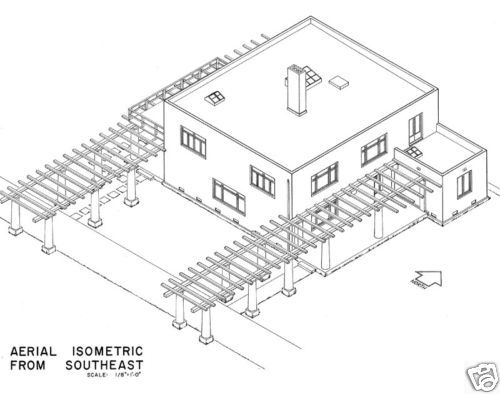 Irving Gill   California mediterranean home plan  