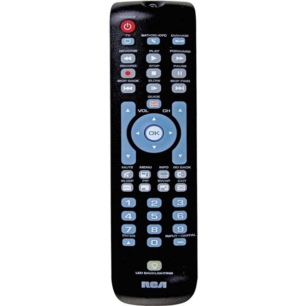 RCA 3 DEVICE UNIVERSAL REMOTE CONTROL FOR TV/CABLE/SATELLITE/DVD/VCR 