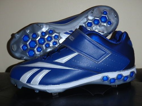 Mens Reebok Baseball Cleats Brushback Hex Size 13 Blue  