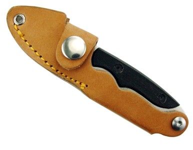   Knife G10 HANDLE Leather Sheath GUT HOOK Hunting Skinning Knives SN06