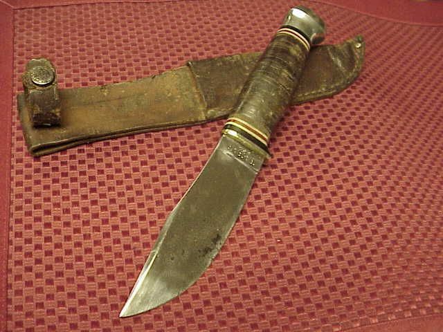 Vintage KaBar Fixed Blade Knife Vintage Tactcial Knife  