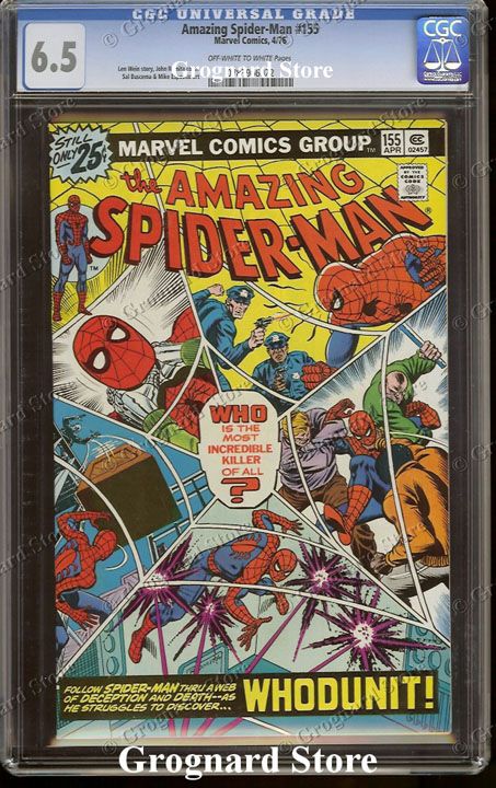 THE AMAZING SPIDER MAN Spiderman No #155 (1976) CGC 6.5  