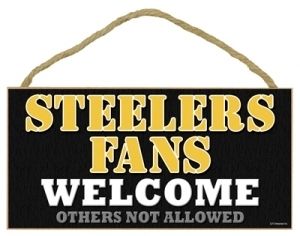   STEELERS WOOD SIGN 5 X 10 STEELER FAN GREAT GIFT GREAT DEAL WOW