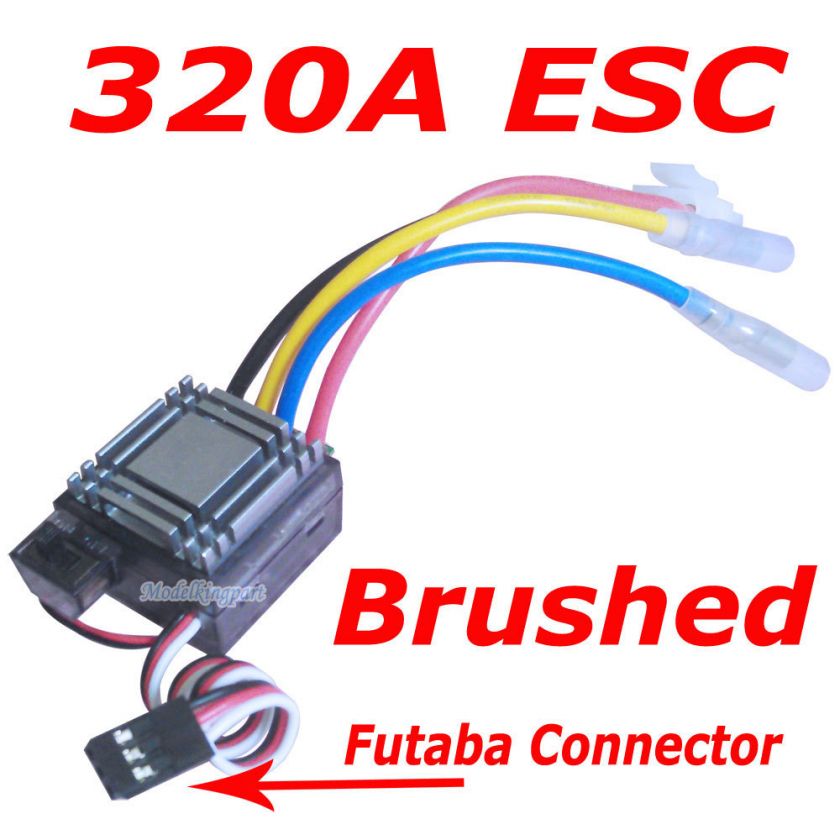 RC 320A ESC Brushed Speed Control for 1/8 1/10 F RC Car Truck Rock 