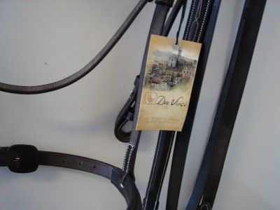 Da Vinci Dk Brown Bridle Fancy Rsd Padded English Reins Hunter Jumper 