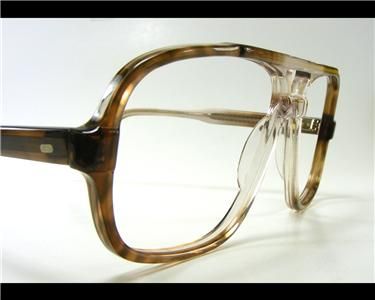   FADE NAVIGATOR VINTAGE EYEGLASS FRAME 54 THICK PLASTIC CEASAR  