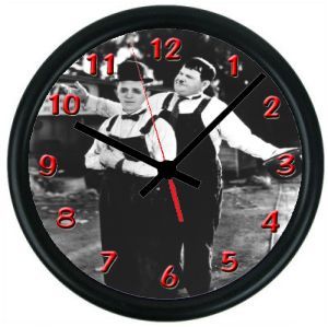 LAUREL AND HARDY NOVELTY MOVIE WALL CLOCK  