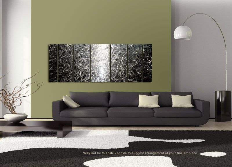 CONTEMPORARY Modern Abstract METAL Wall hanging Art SRA  