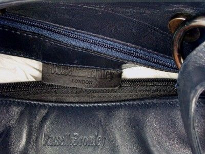 Very Good Used Condition Russell & Bromley Dark Blue Shoulder Bag