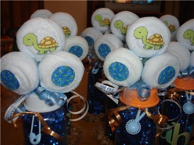 BABY SHOWER WASHCLOTH LOLLIPOP CENTERPIECE/GIFT  