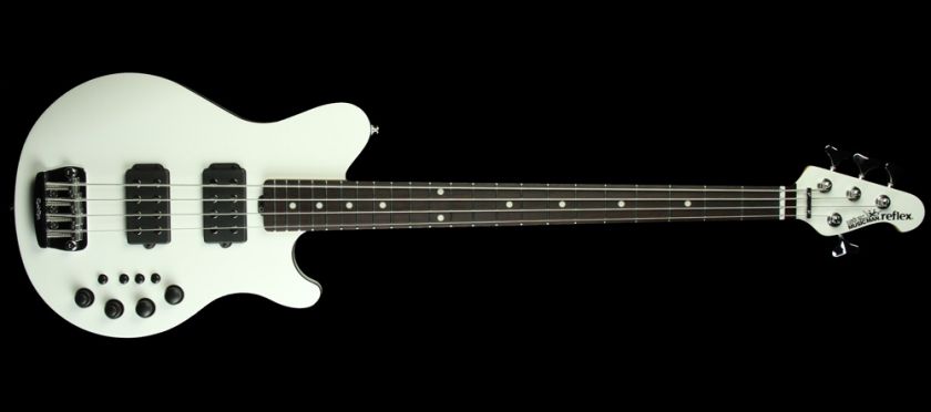   Ball Music Man Reflex HH 4 String Electric Bass Guitar White  