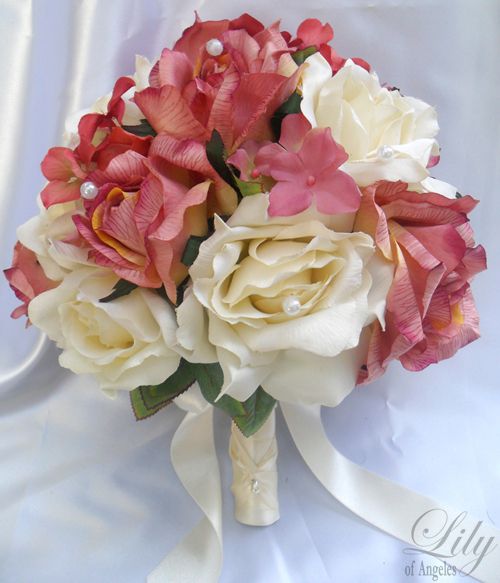 10pcs Wedding Bridal Bouquet Flowers Bride Decoration Groom Package 